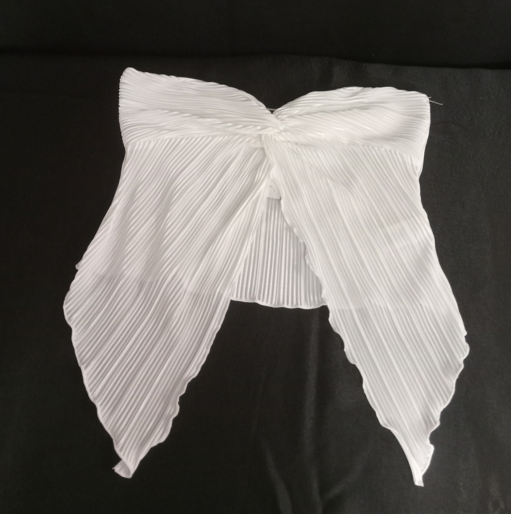 Papermoon- Strapless Pleated Crop  Top